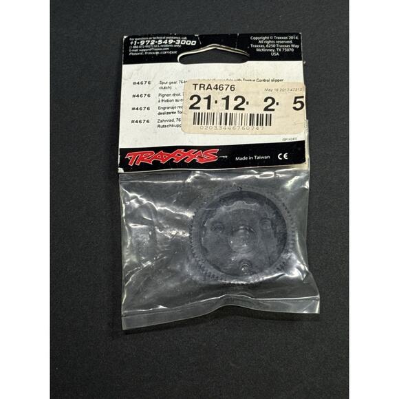 Traxxas 4676 Spur Gear 48 Pitch 76 Tooth Bandit/Stampede/Rustler - Picture 2 of 3